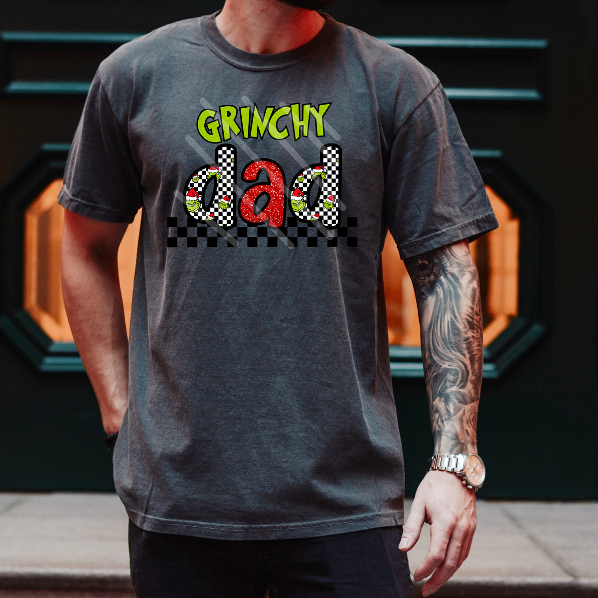 Greeny Dad (green on top) (MZ) 113624 DTF transfer