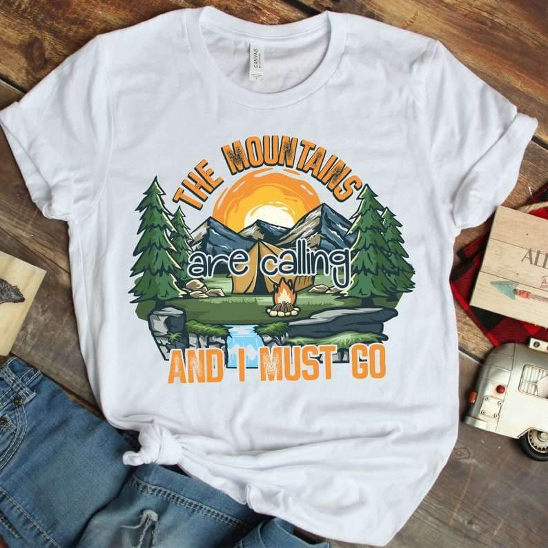 The mountains are calling and i must go 25487 DTF transfer