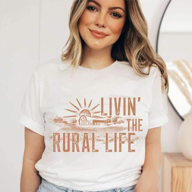 Livin that rural life 25486 DTF transfer