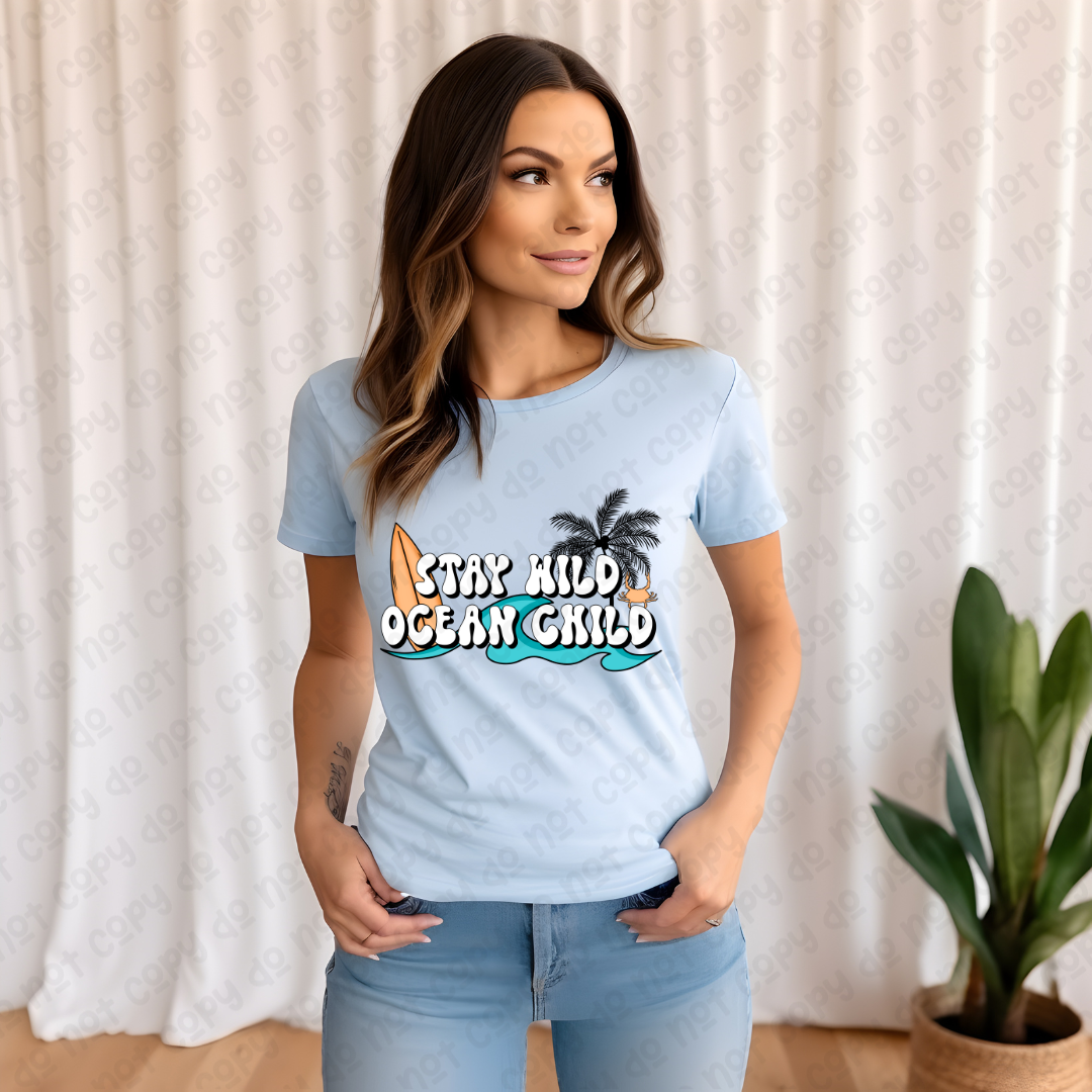 Stay wild ocean child 35432 DTF transfer