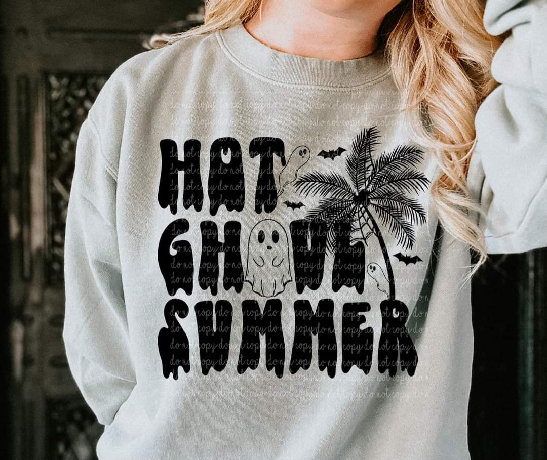 Hot ghoul summer black 35431 DTF transfer