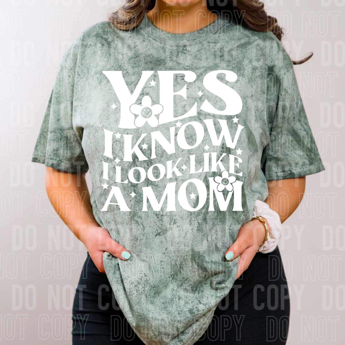 Yes i know i look like a mom WHITE 25512 DTF transfer