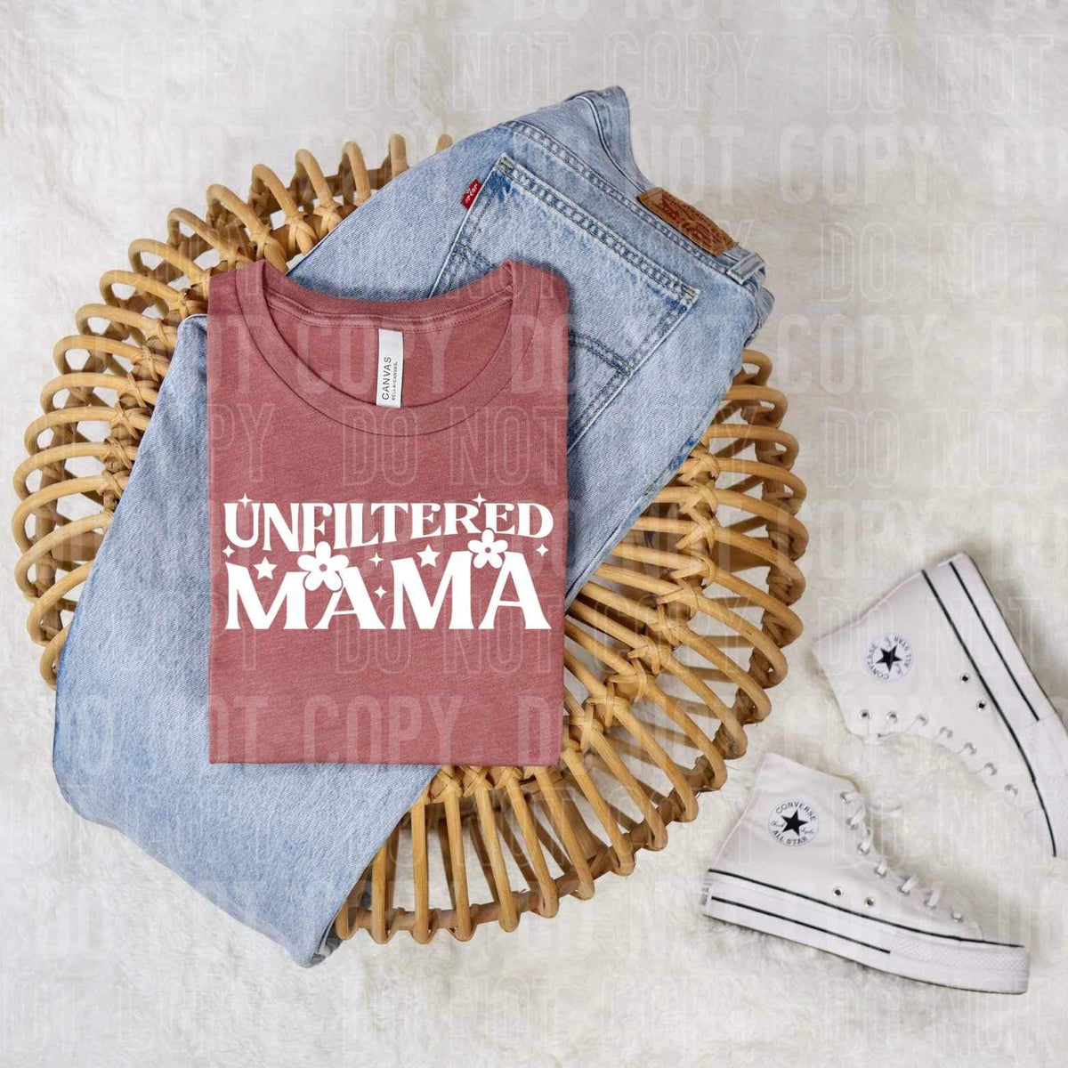 Unfiltered mama WHITE 25507 DTF transfer