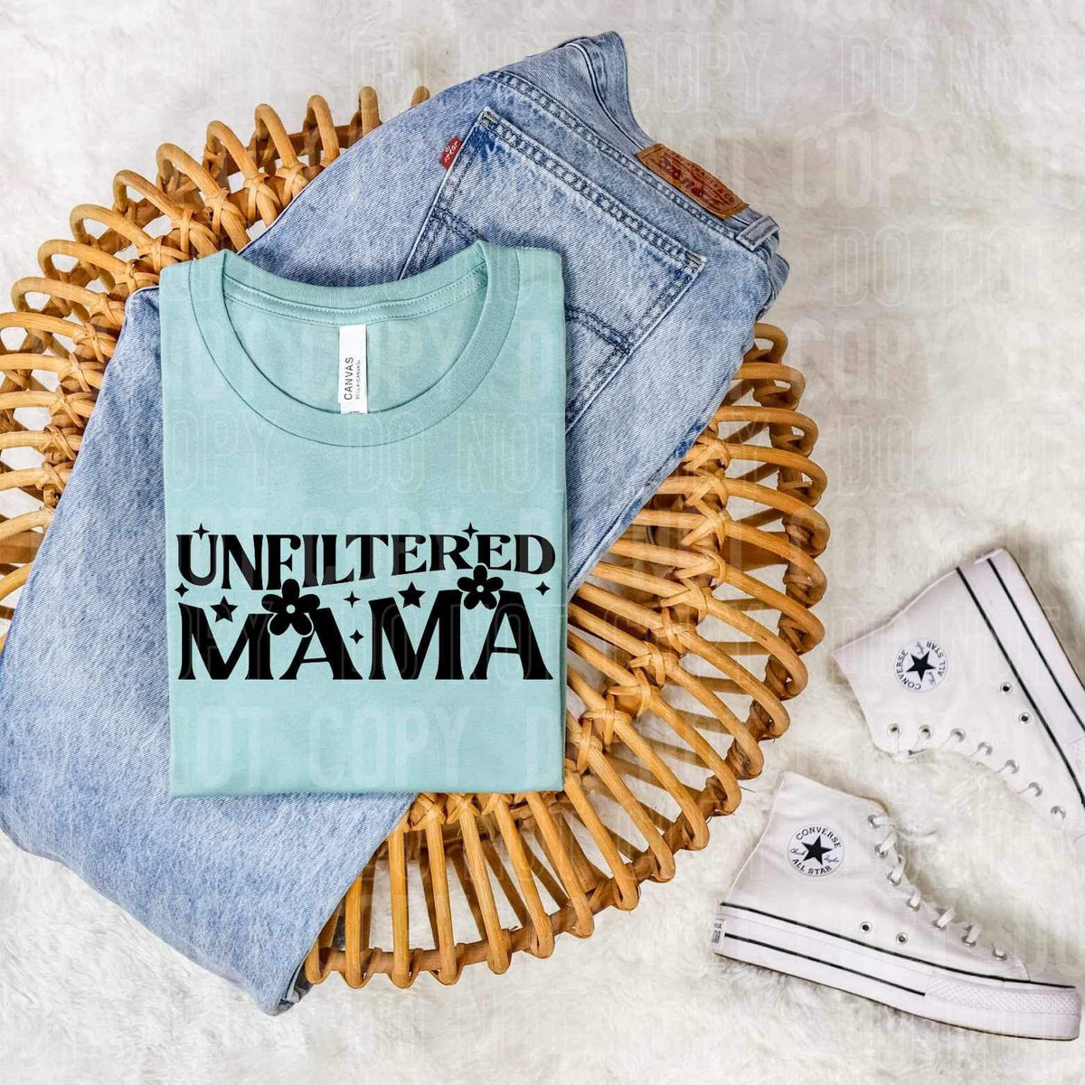 Unfiltered mama BLACK 25498 DTF transfer
