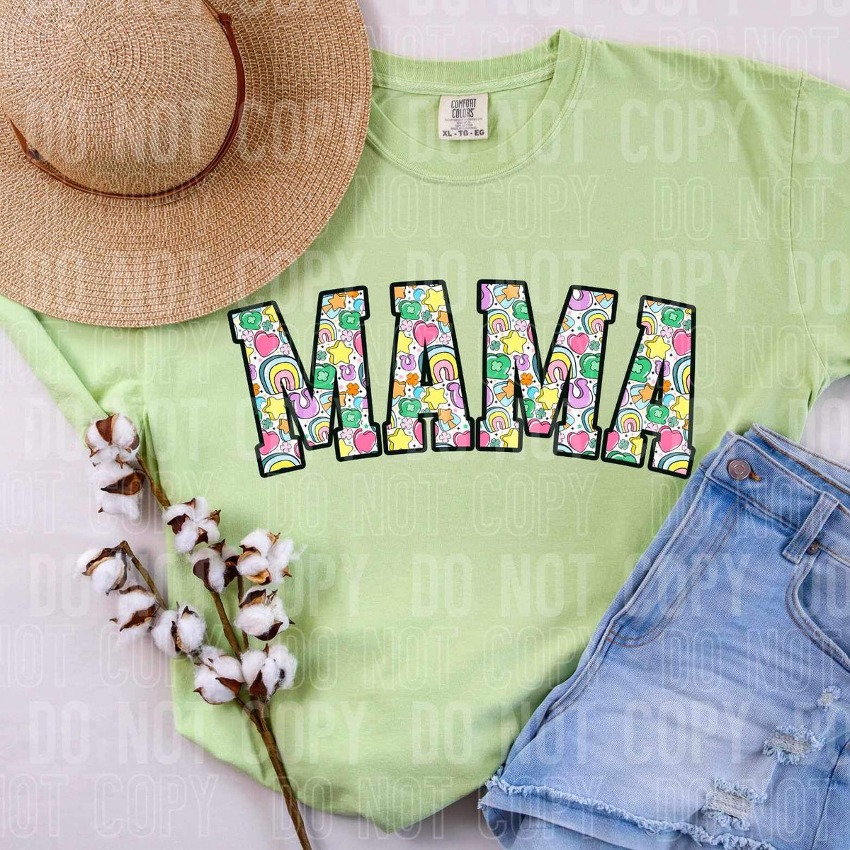 Mama lucky charm filled 25495 DTF transfer