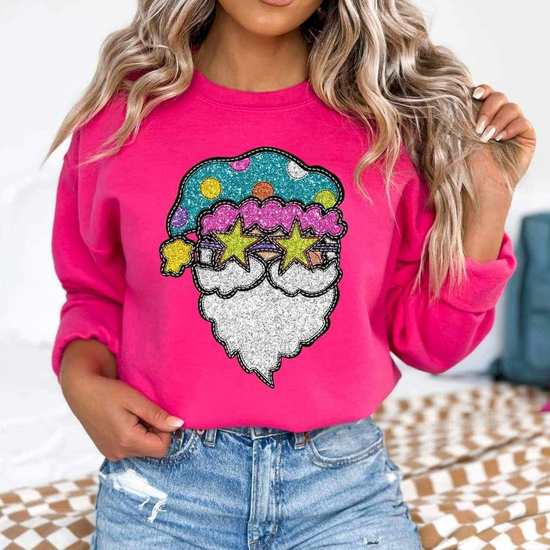 Santa (colorful sequin) 15584 DTF Transfer