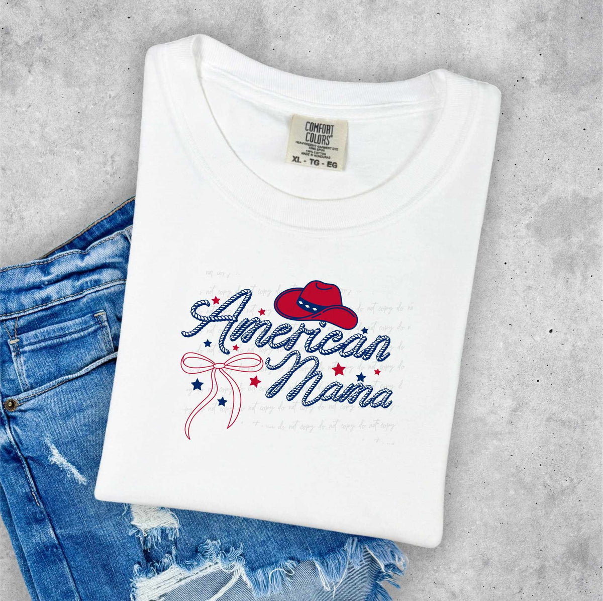 American mama red hat 35563 DTF transf