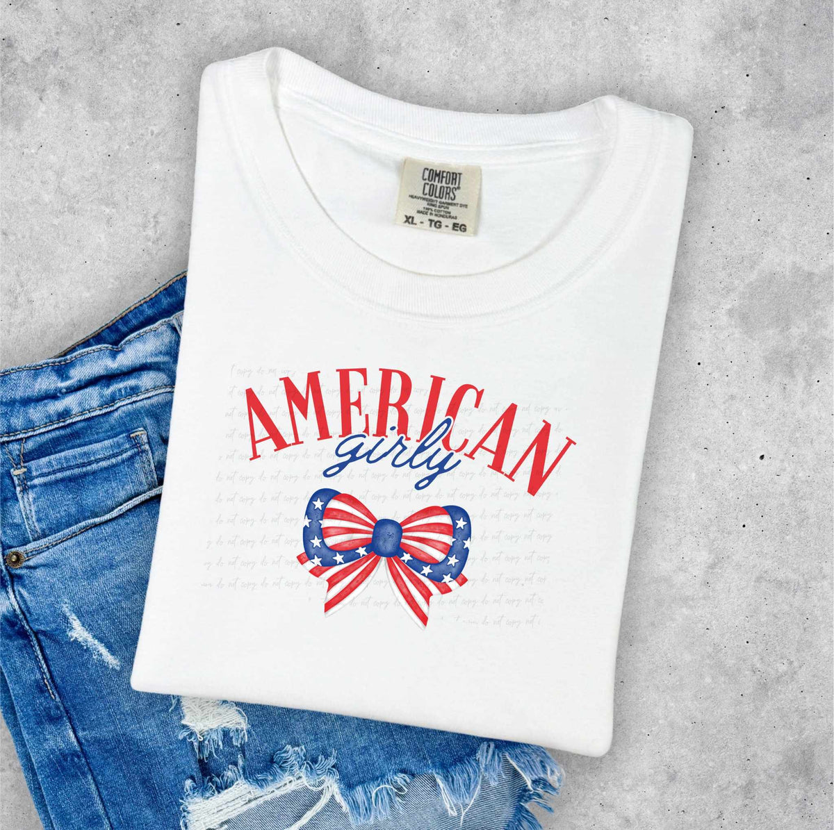 American girly bow 35562 DTF transfer