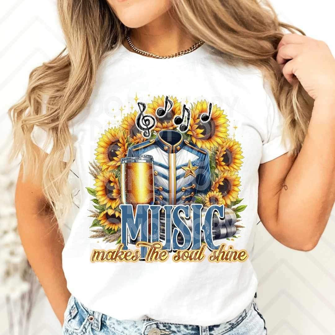 Music makes the soul shine (SSD) 25569 DTF transfer