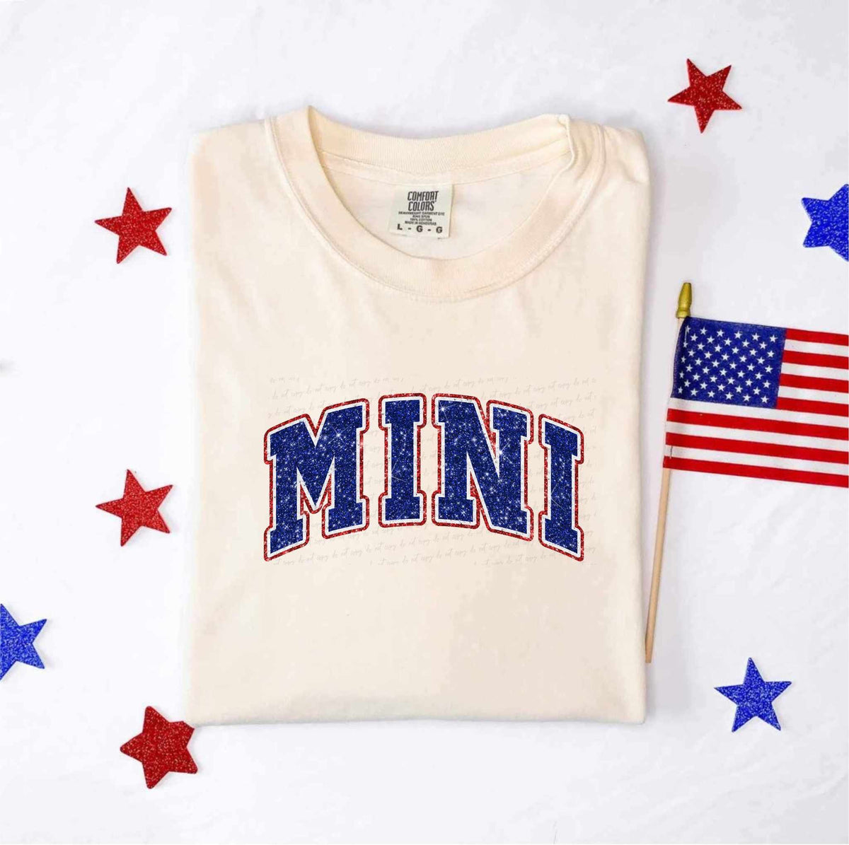 Mini blue glitter 35552 DTF transfer