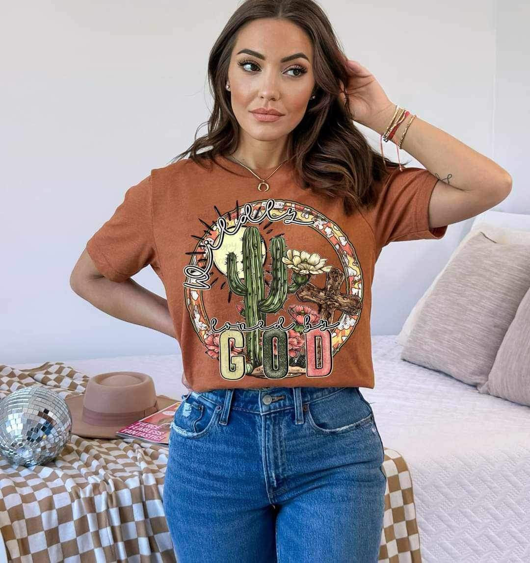 Wildly loved by god 25577 DTF transfer