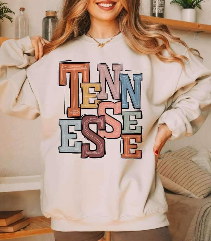 Tennessee pastel font 15620 DTF Transfer