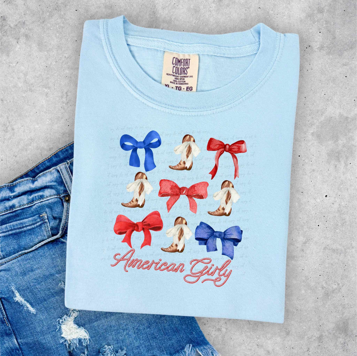 American girly coquette boot collage 35543 DTF transfer