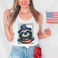 patriotic sloth 25631 DTF transfer