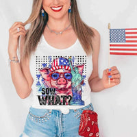 Sow what patriotic pig 25624 DTF transfer