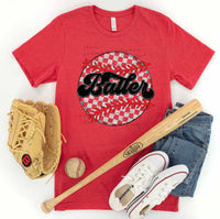 Baller checkered baseball 35607 DTF transferr