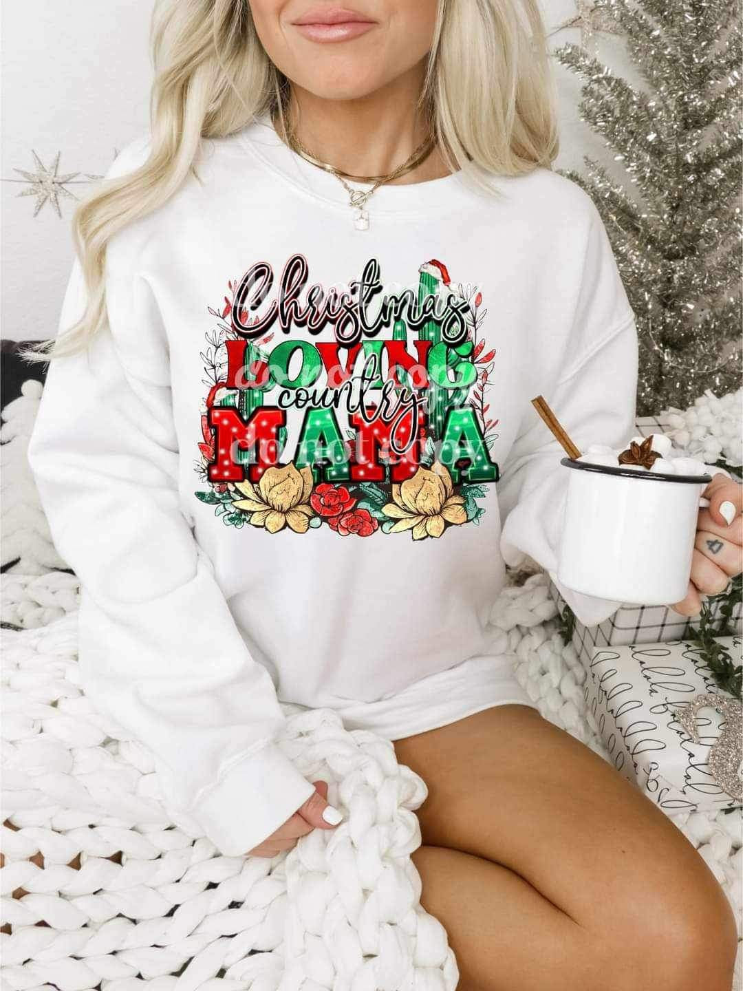 Christmas loving counrty mama 15660 DTF Transfers