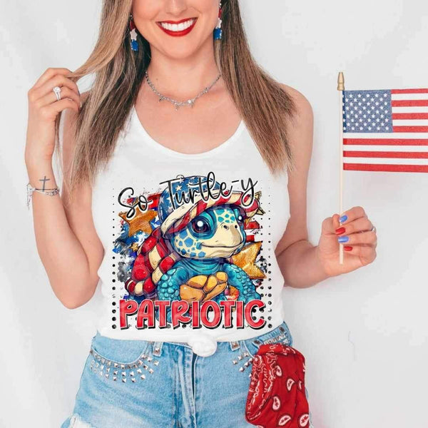 So turtle-y patriotic 25619 DTF transfer