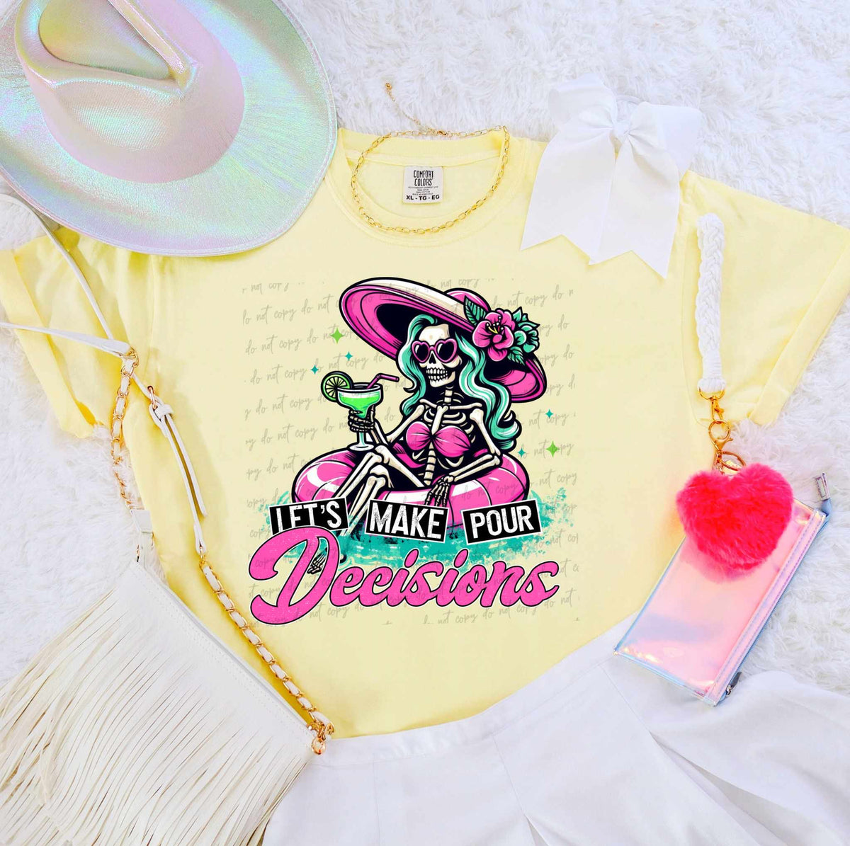 Lets make poor decisions beach skellie 35613 DTF transfer