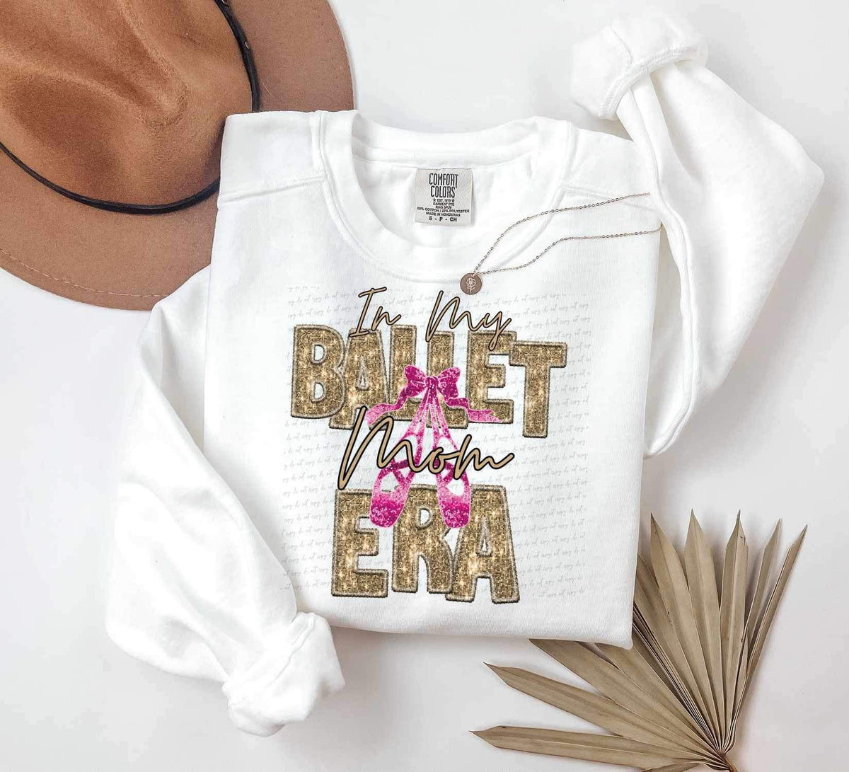 In my ballet mom era gold sequin 25654 DTF transfer
