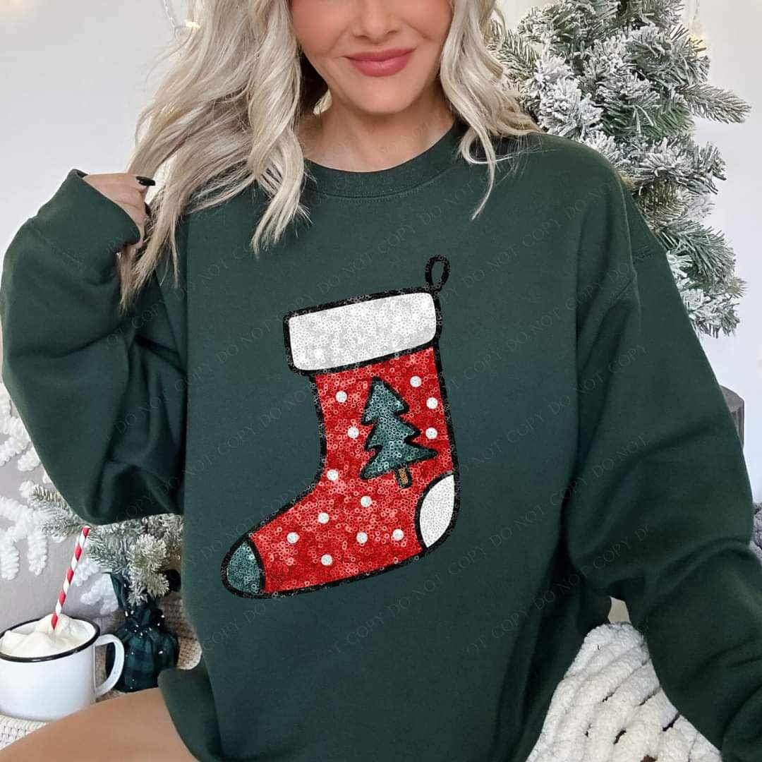 Sequin stocking 15715 DTF Transfers
