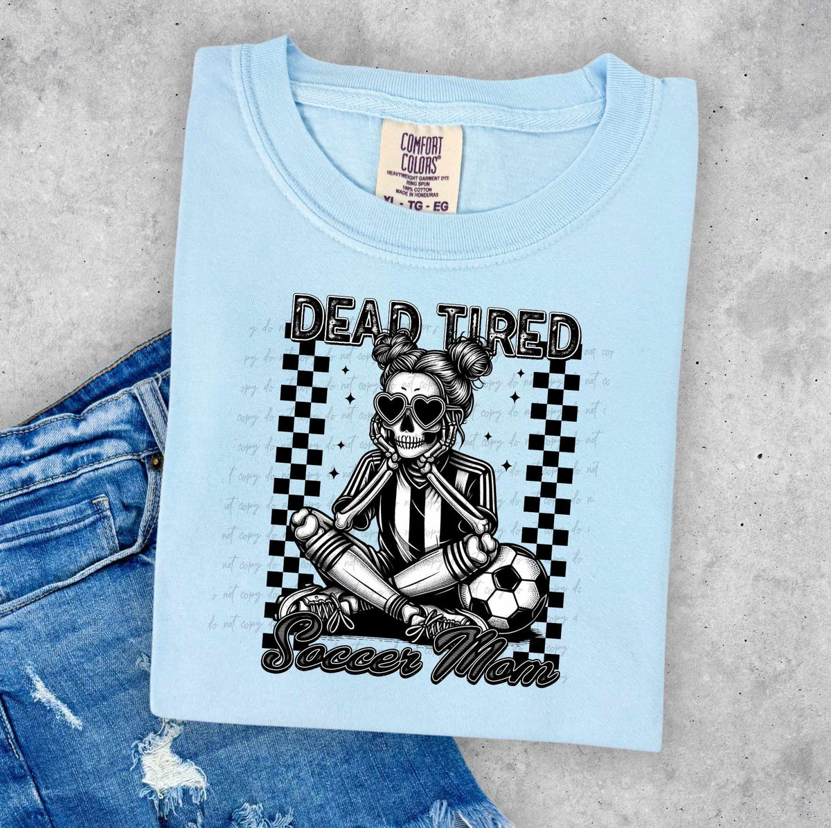 Dead tired soccer mom 35597 DTF transfer