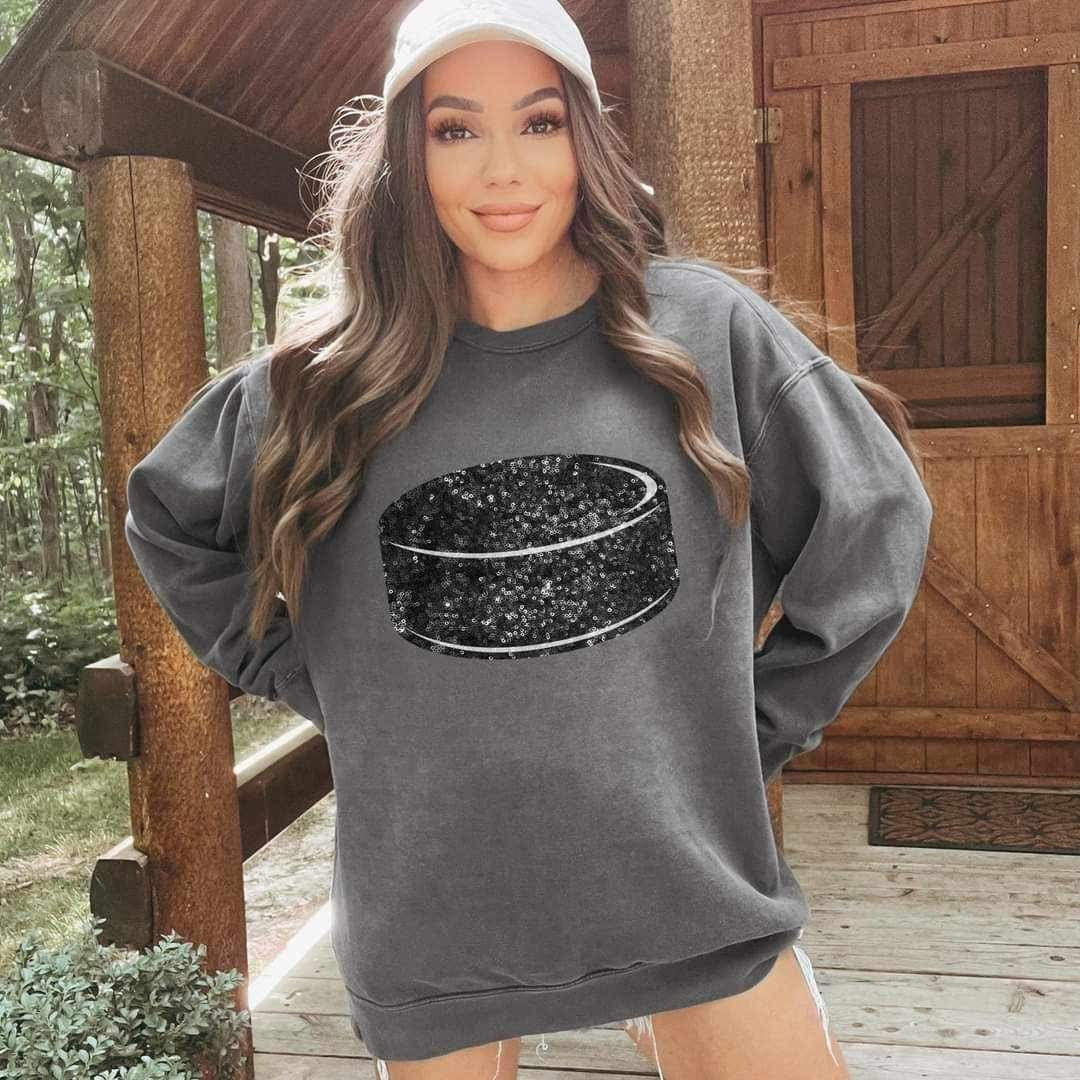 Sequin hockey puck 15700 DTF Transfers