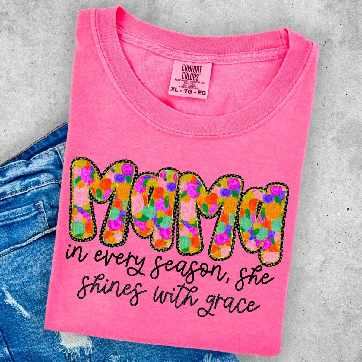 Mama in every season, she shines with grace 25700 DTF transfer