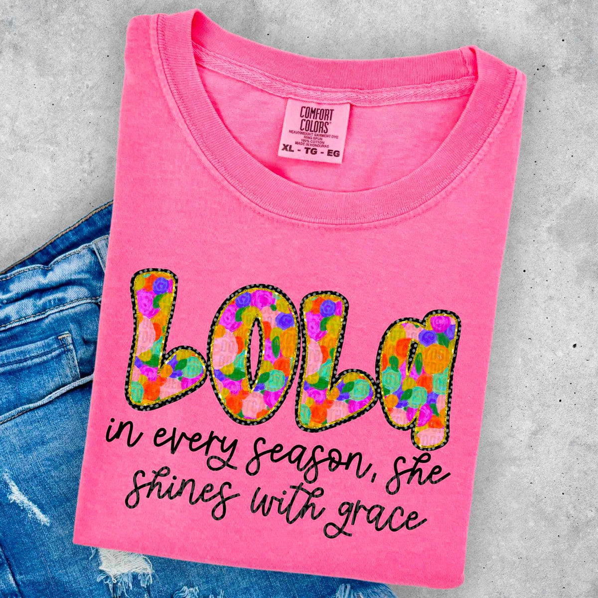 Lola in every season, she shines with grace 25694 DTF transfer