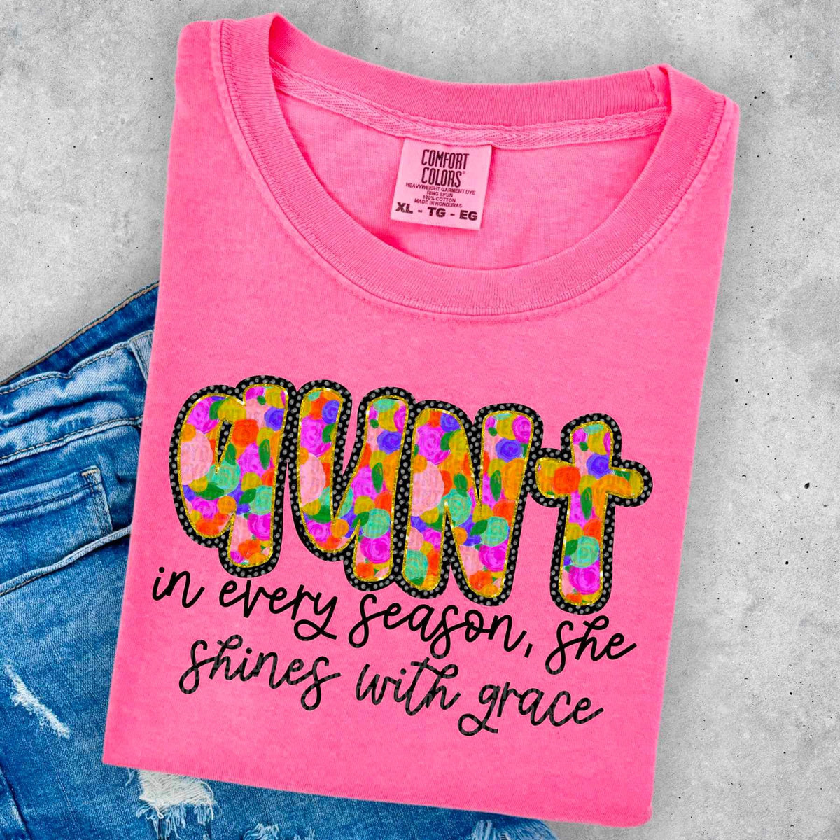 Aunt in every season, she shines with grace 25689 DTF transfer