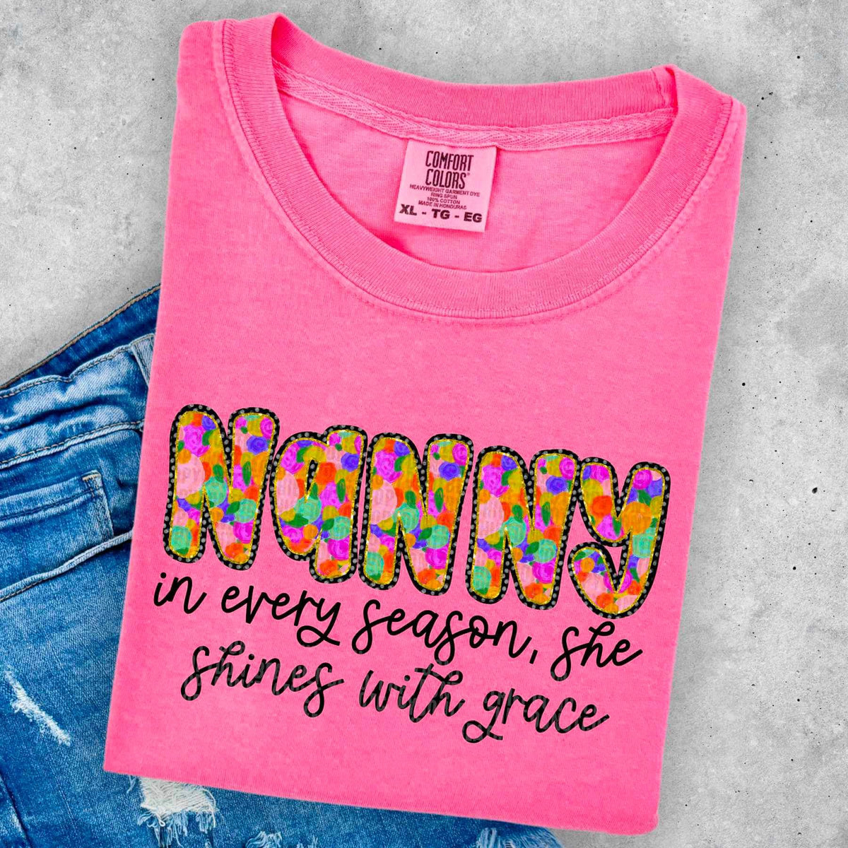 Nanny in every season, she shines with grace 25686 DTF transfer