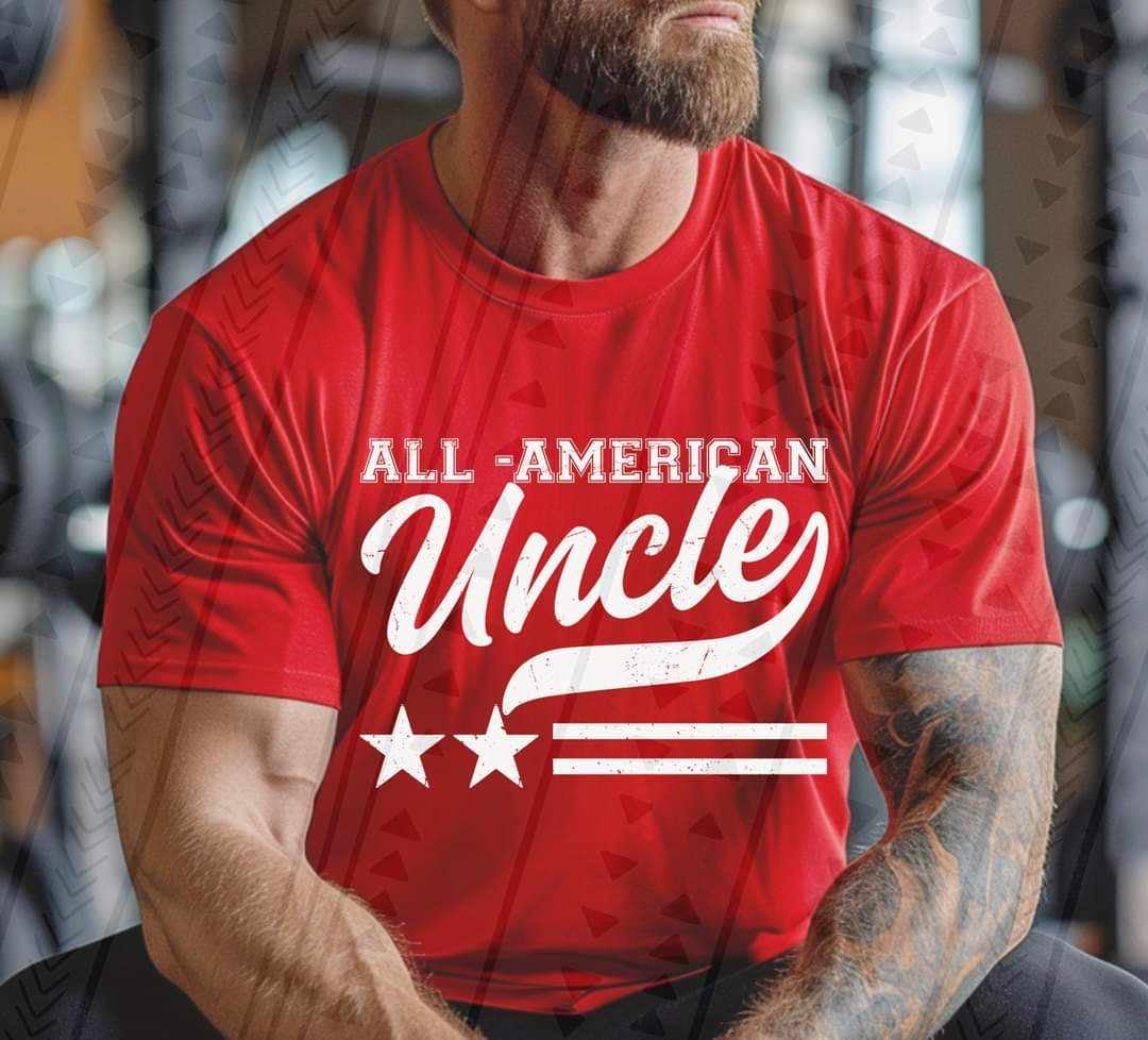 All american unlce WHITE 35738 DTF transfer