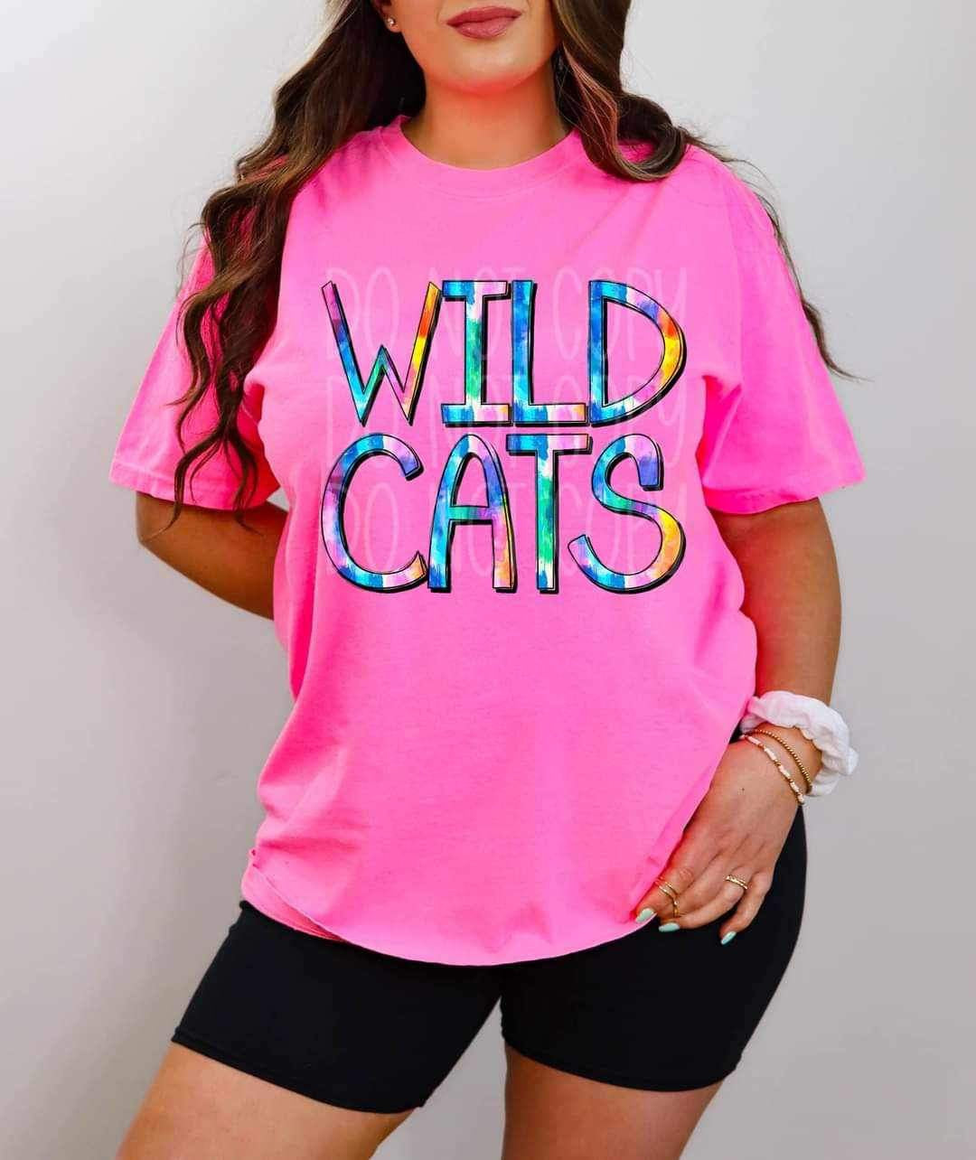 Wildcats tie dye 25737 DTF transfer