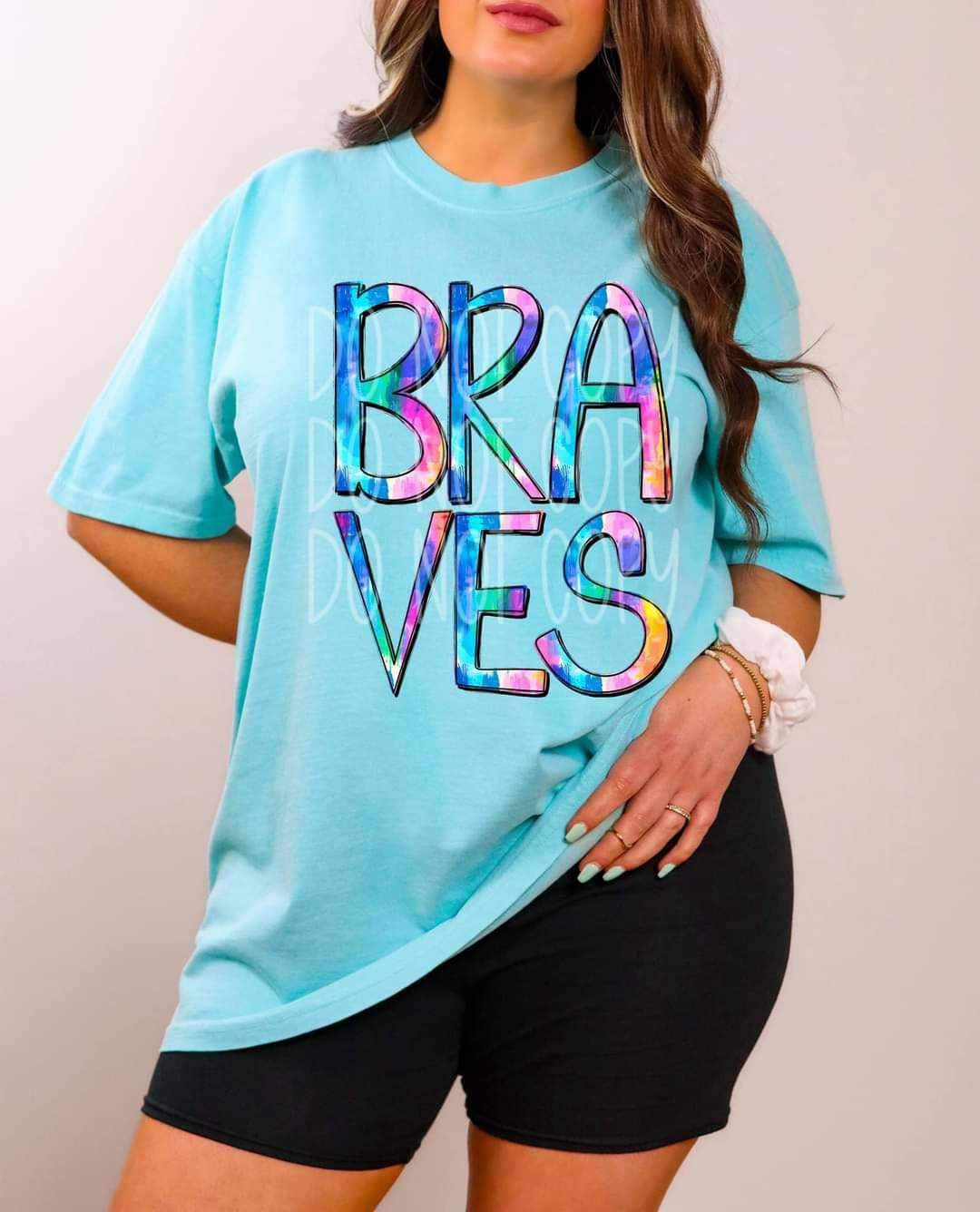 Braves tie dye 25734 DTF transfer