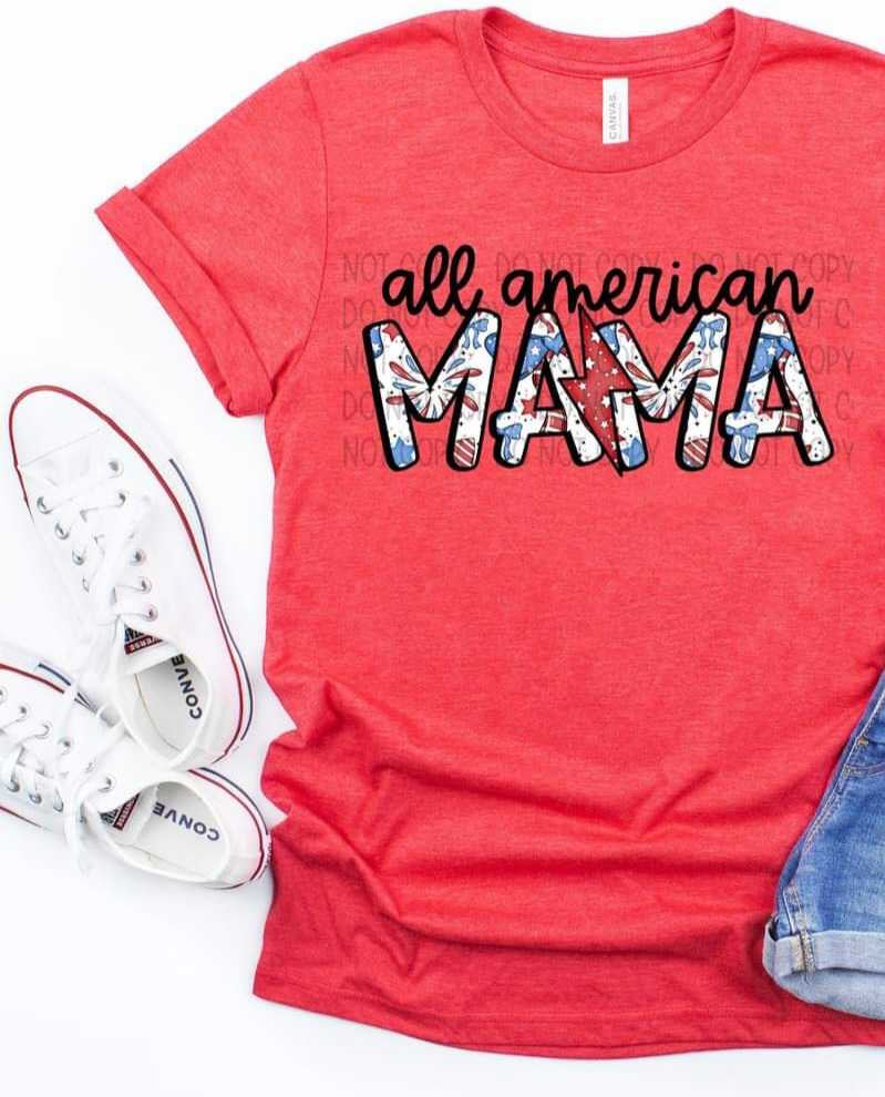All american mama firework filled 35743 DTF transfer