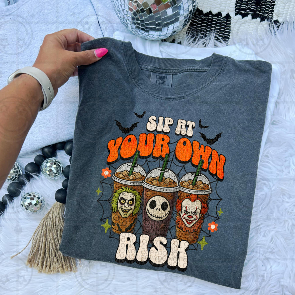 Sip At your Own Risk coffee (HW) DTF transfer