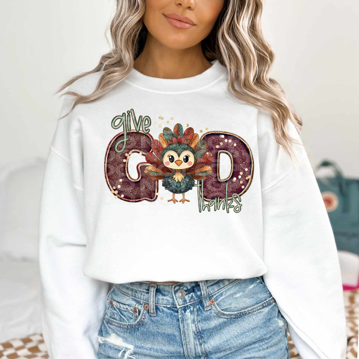 Give god thanks (SSD) 70068 DTF transfer