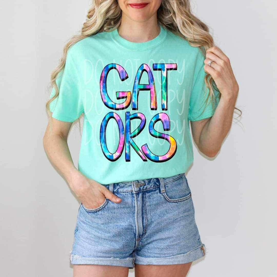 Gators tie dye 25722 DTF transfer
