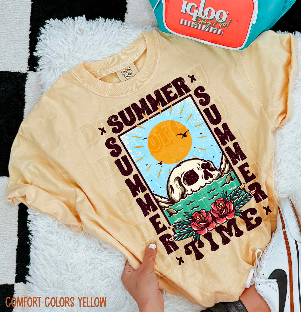 Summer vibes card 35747 DTF transfer