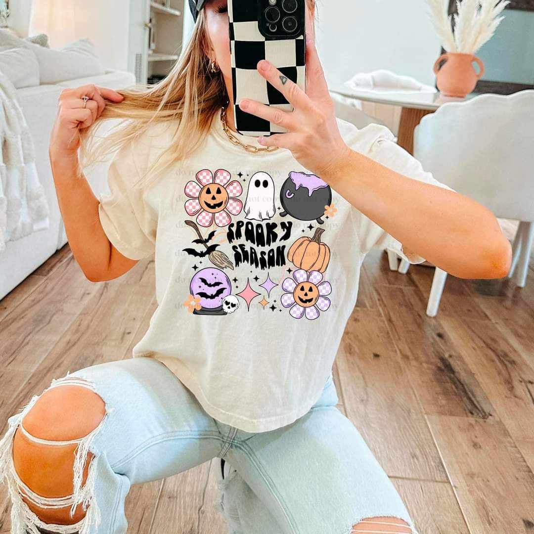 Spooky season collage (CSC) 35746 DTF transfer
