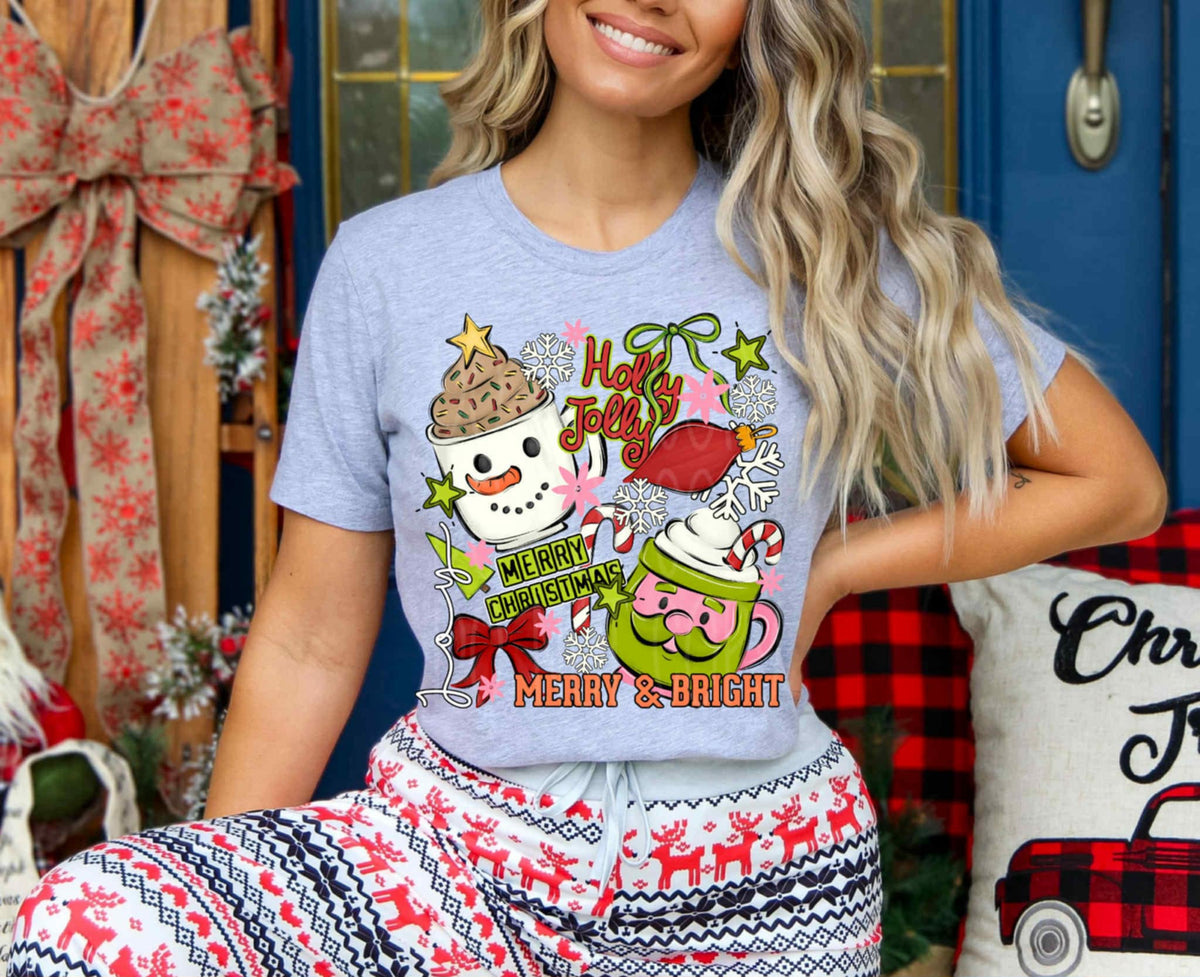 Christmas Coffee Mugs EXCLUSIVE DTF transfer