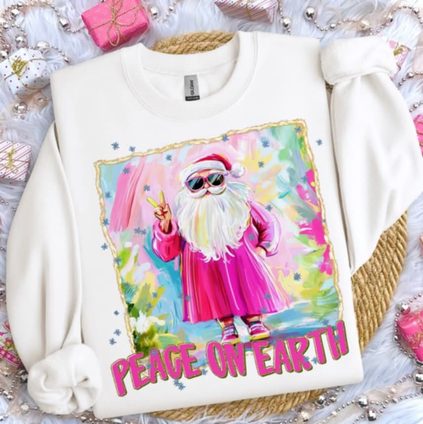 Peace On Earth Snowman (s&g) DTF transfer