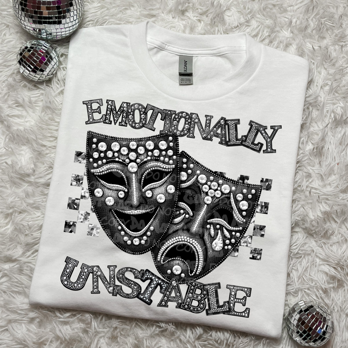 Emotionally unstable rhinestones (LANE) 45152 DTF transfer