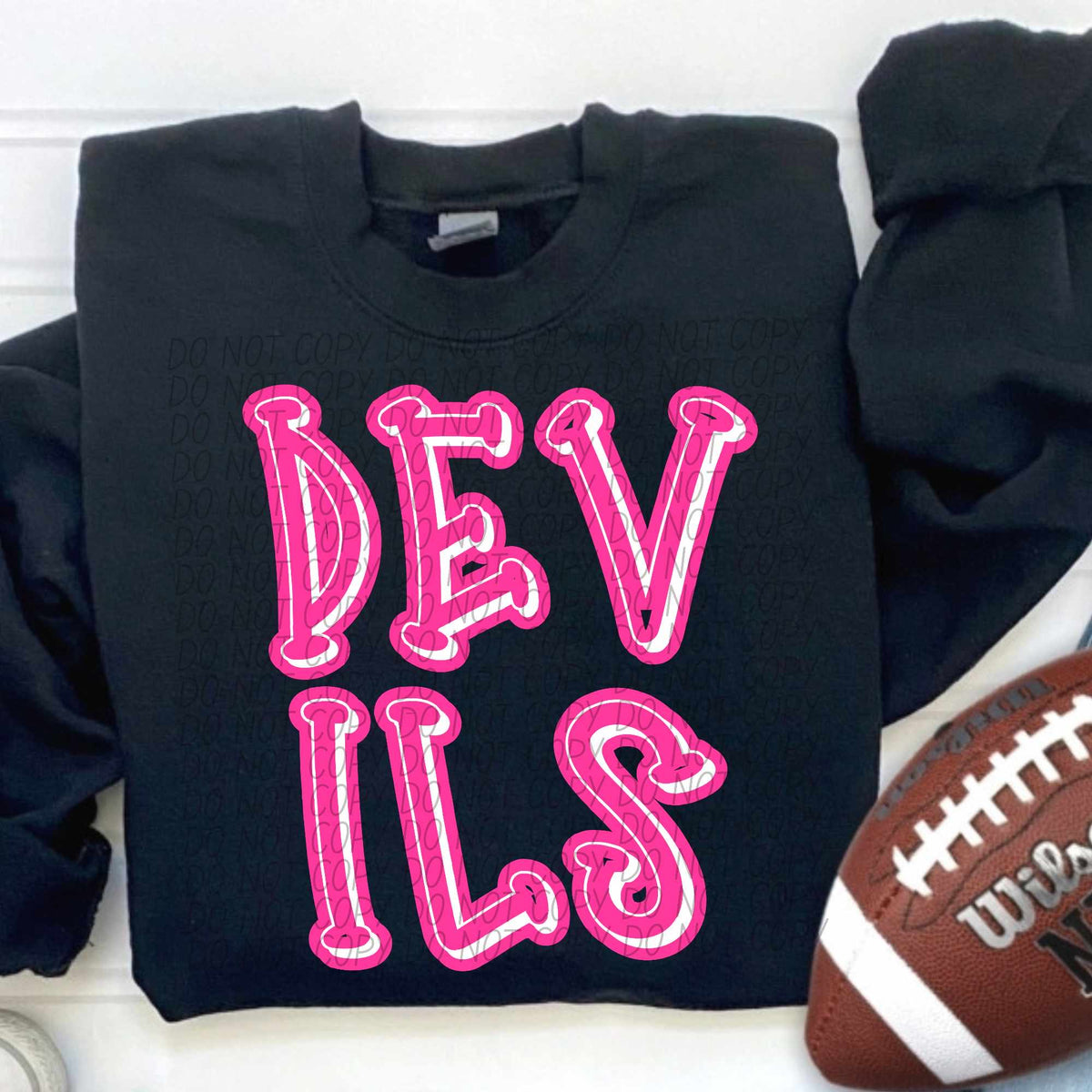 Devils hot pink 55309 DTF transfer