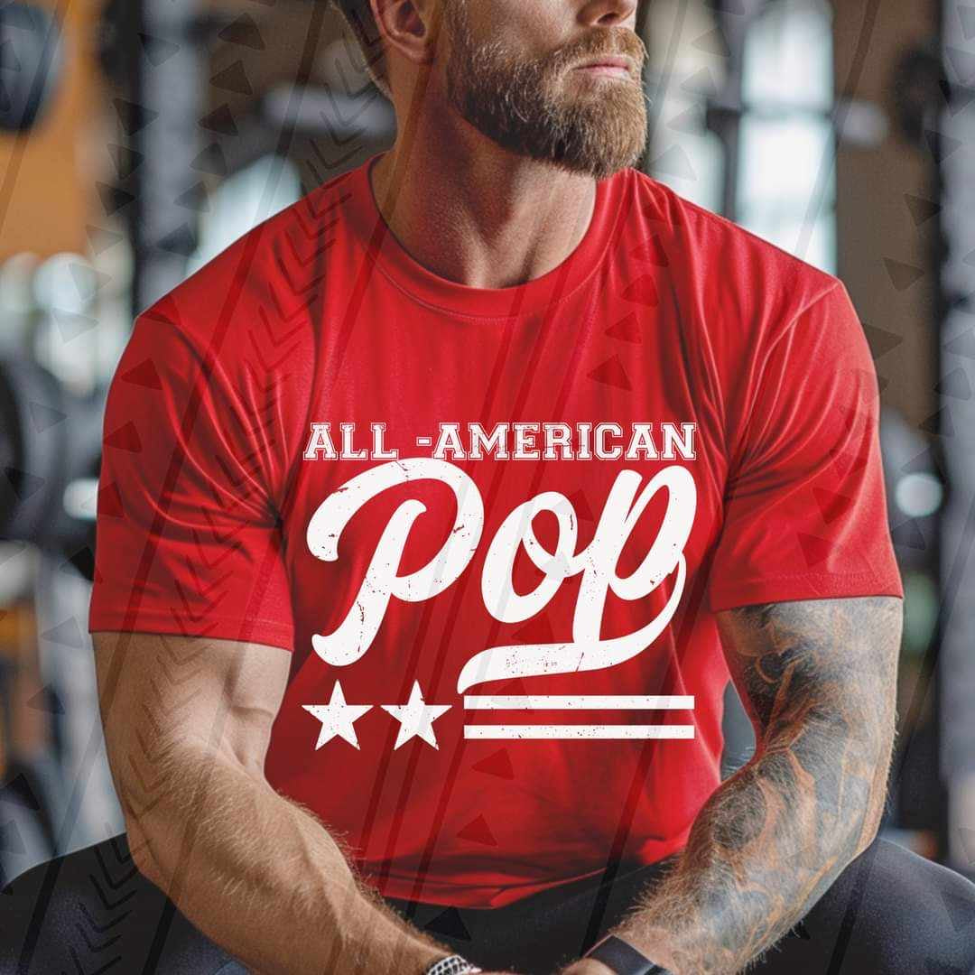 All american pop WHITE 35807 DTF transfer