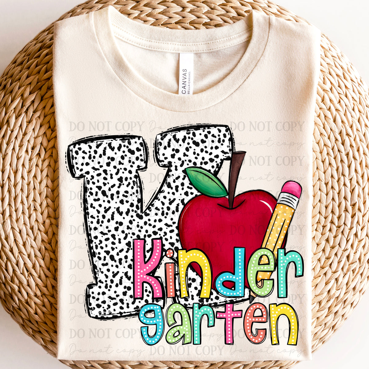 Kindergarten dalmatian K ABD DTF transfer
