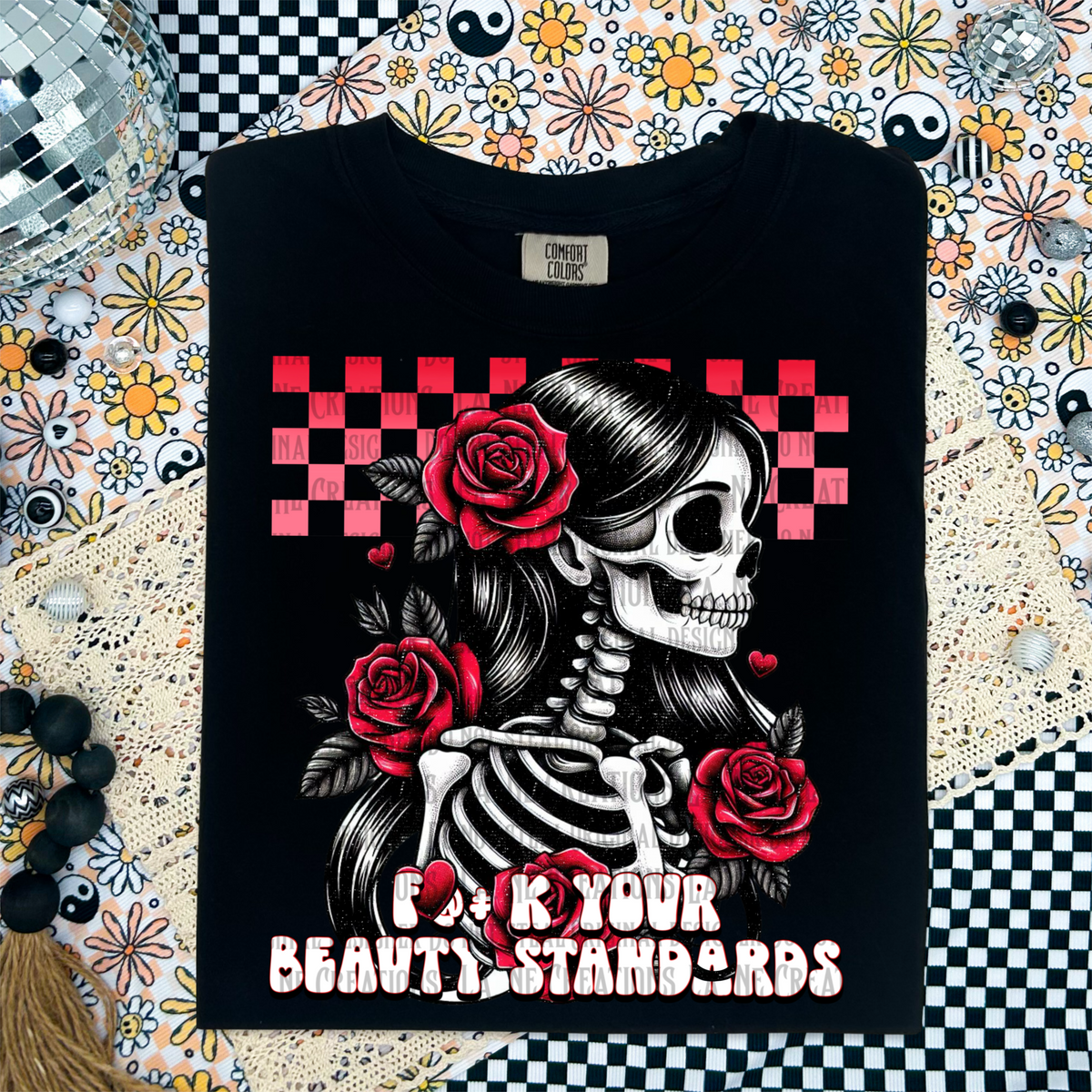 F your beauty standards skellie (LANE) 45137 DTF transfer