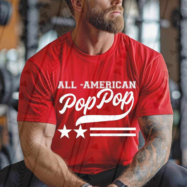 All american pop pop WHITE 35806 DTF transfer