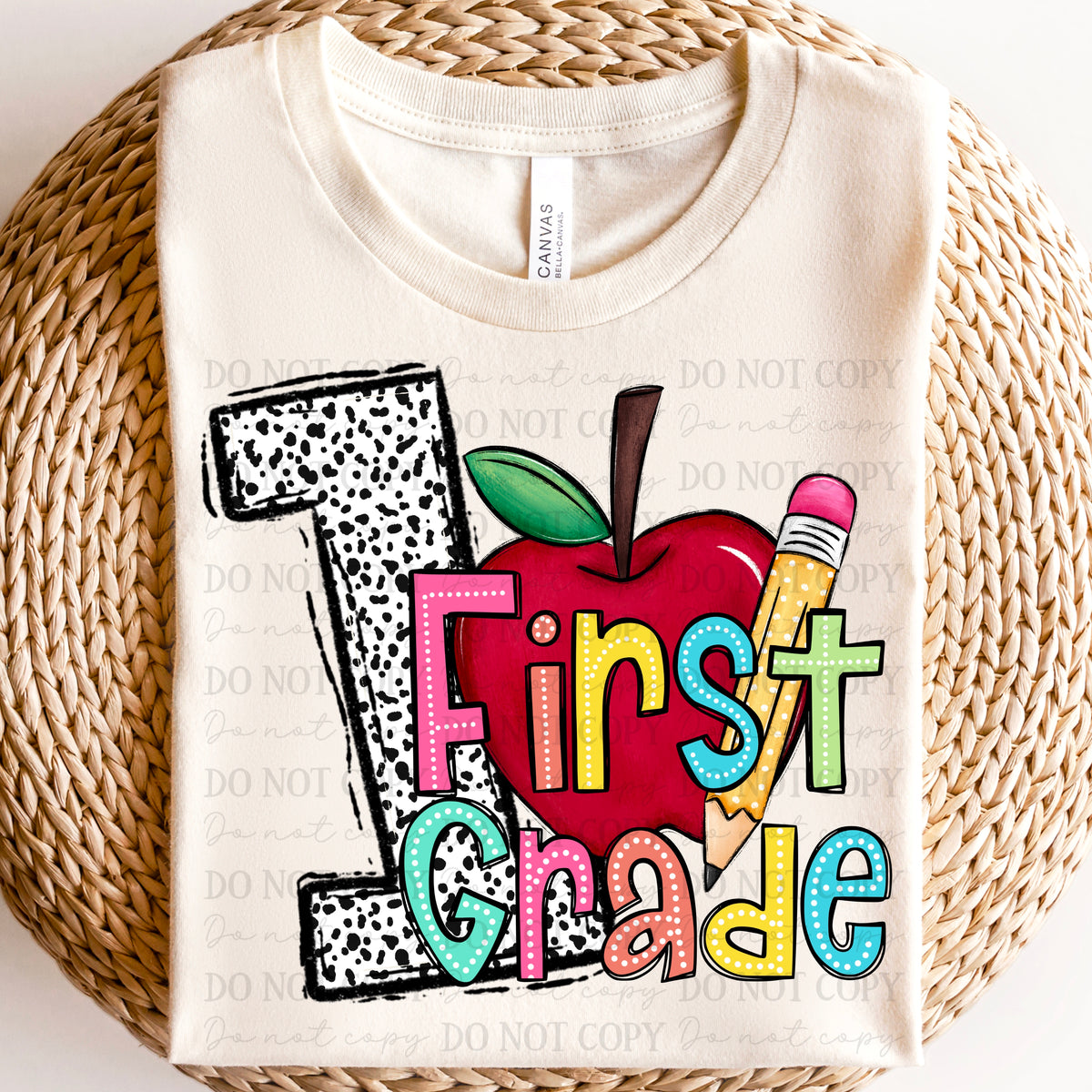 First grade dalmatian 1 ABD DTF transfer