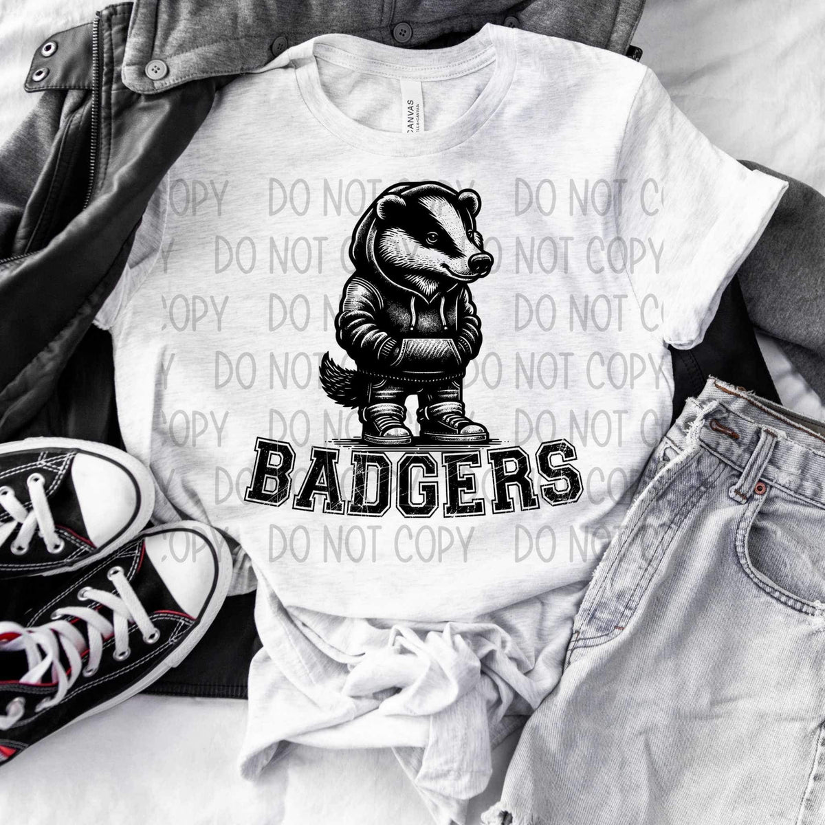 Badgers BLACK (SW) 25828 DTF transfer